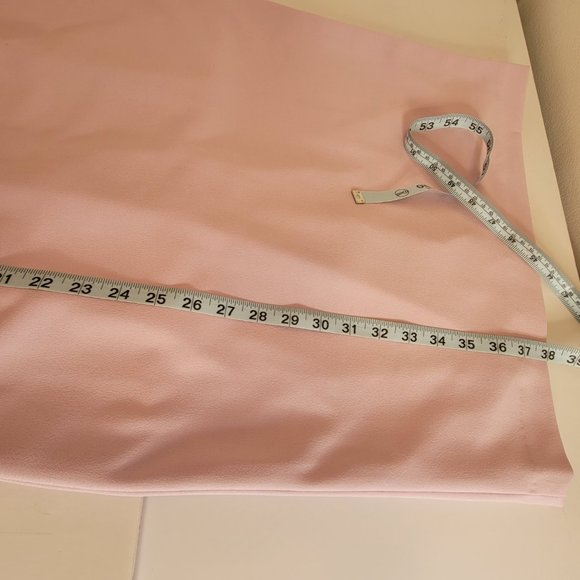 Calvin Klein Jewel Neck Flutter Sleeves Fitted Shift Dress Size 8 Dusty Pink NWT - Picture 12 of 13